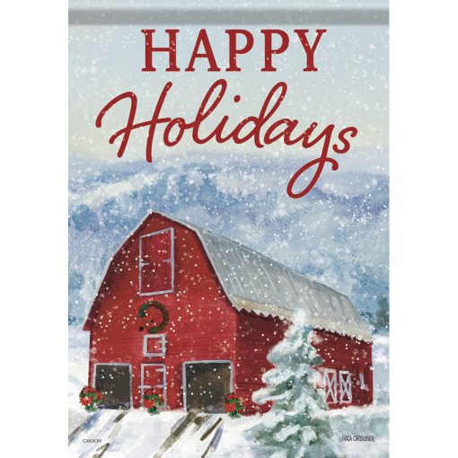 Holiday Barn Flag