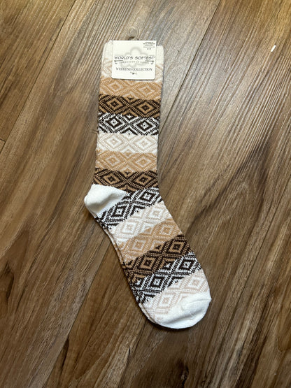 Chocolate Multi World's Softest Socks