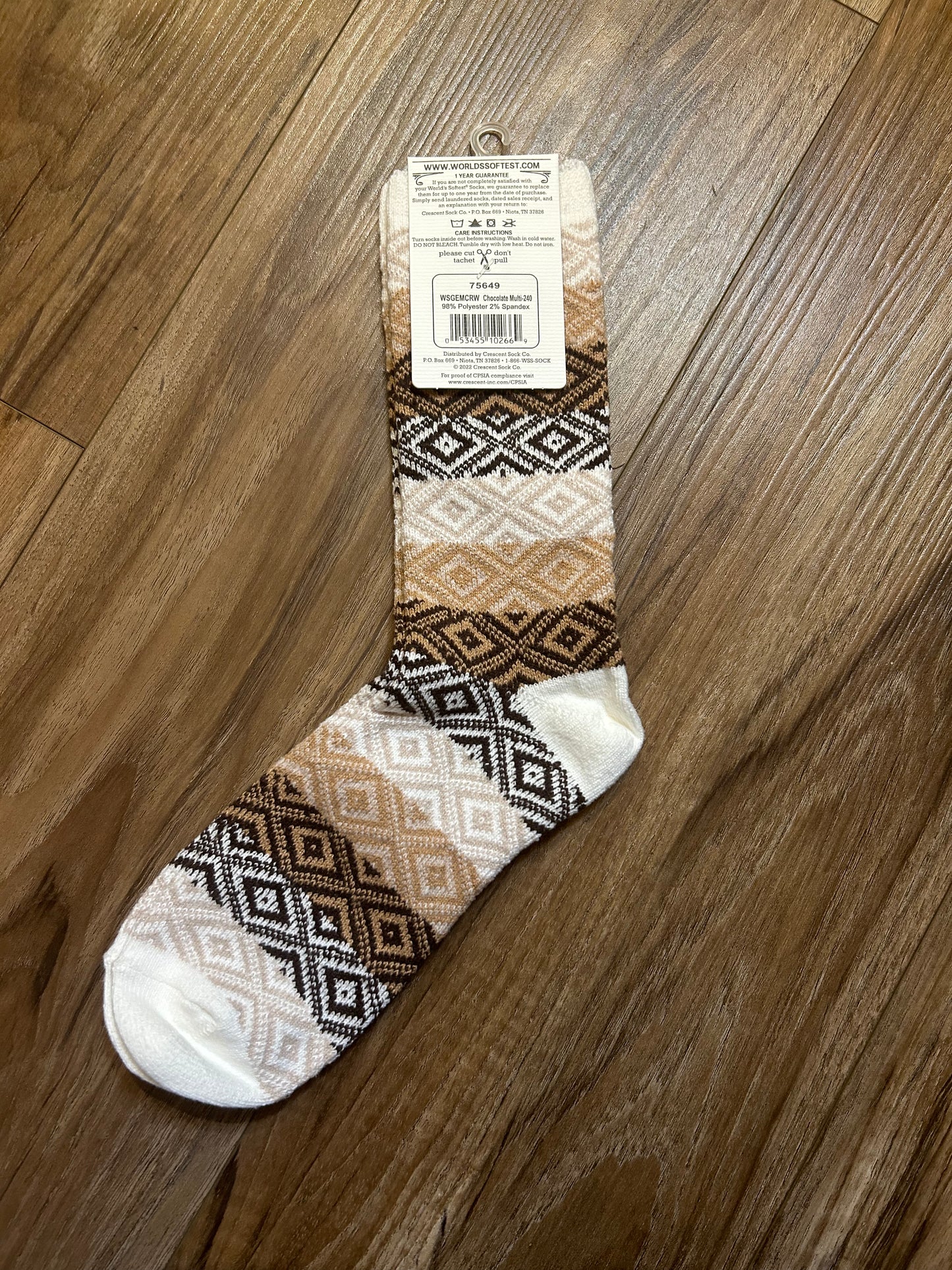 Chocolate Multi World's Softest Socks