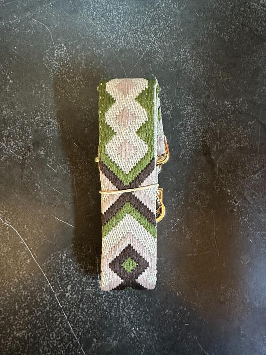 Purse Accent Strap Olive Diamond