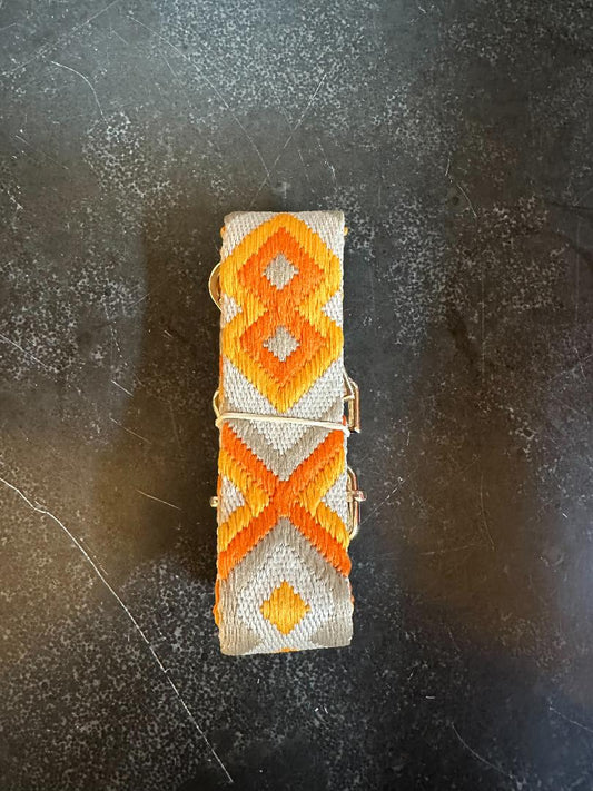 Purse Accent Strap Orange Diamond