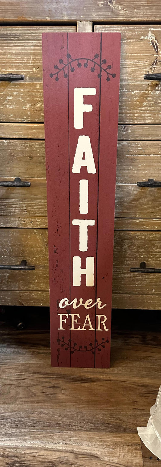 Faith Over Fear Yard Expression