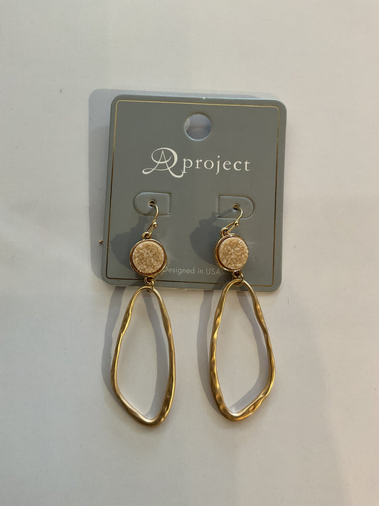 Da Project Gold Tone Earrings