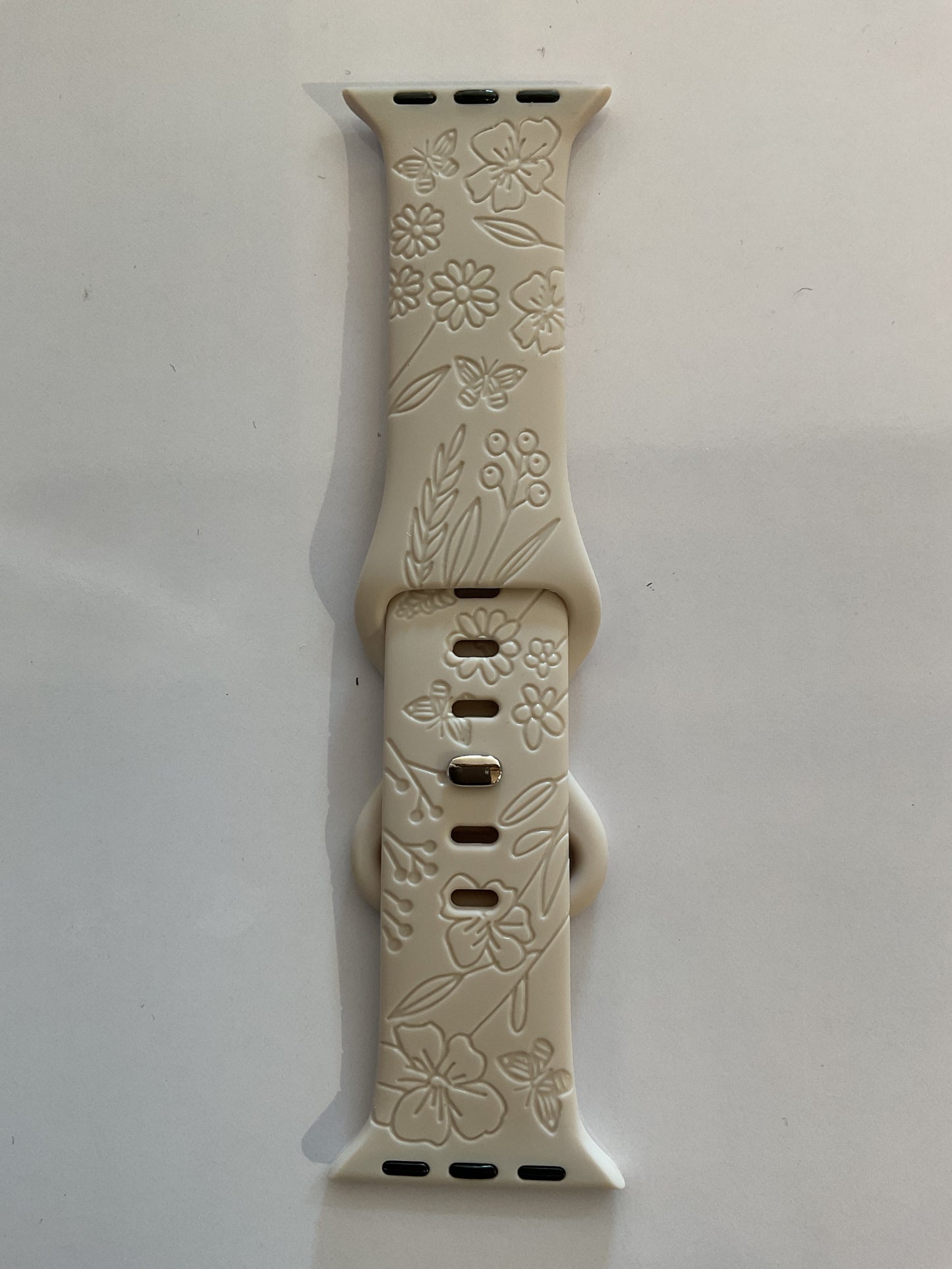 Sand Laser Floral Design Apple Watch Bands