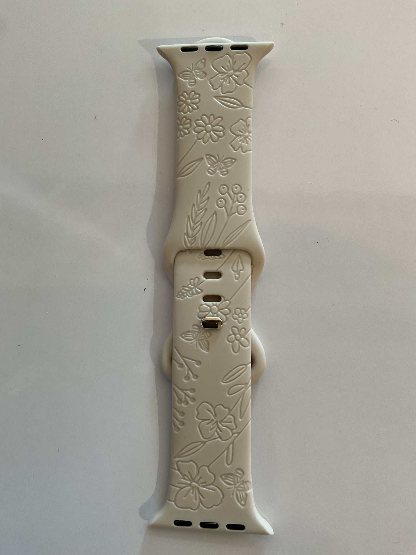 Sand Laser Floral Design Apple Watch Bands