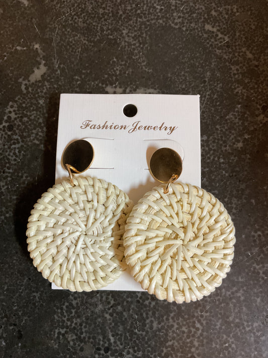 Woven Circle Earrings