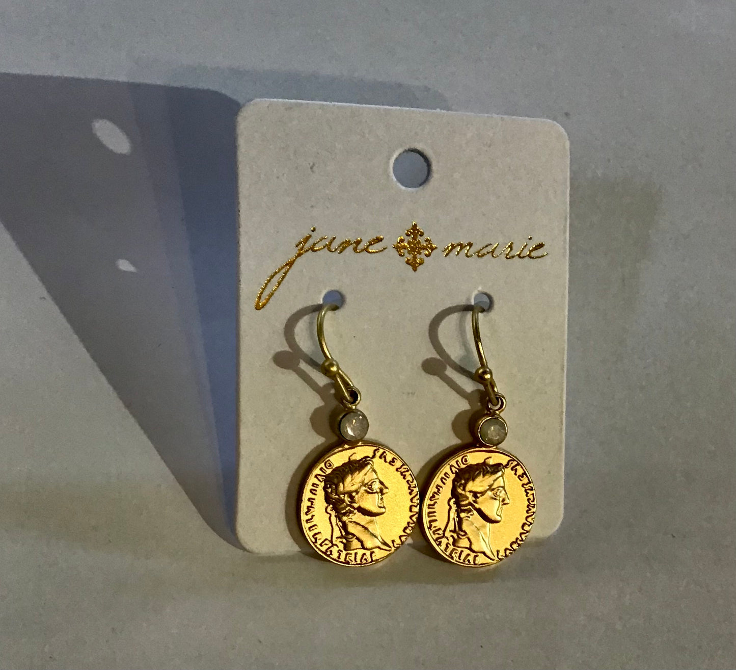 JM Small Gold Coin Earrings