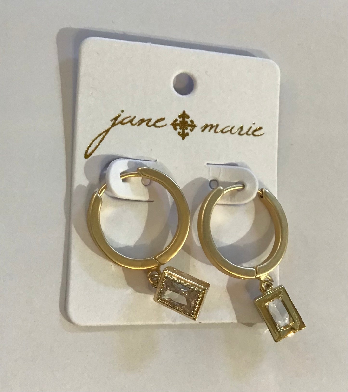JM Dangly Rectangle Earrings