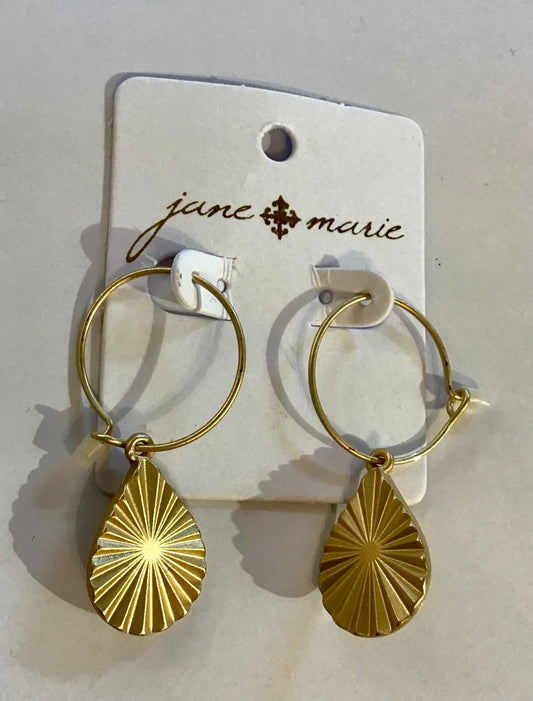 JM Wire Teardrop Earrings