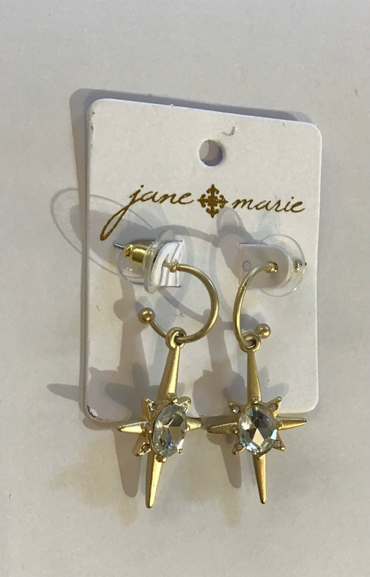 JM Center Star Earrings