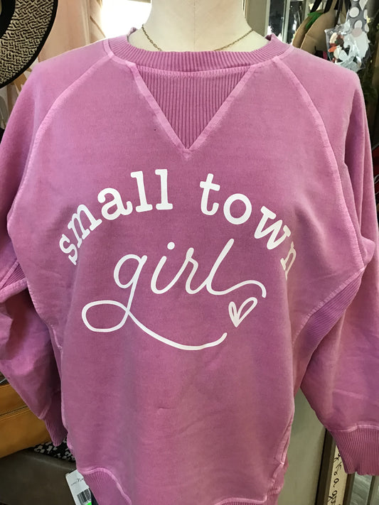 Lilac Small Town Girl Sweatshirt