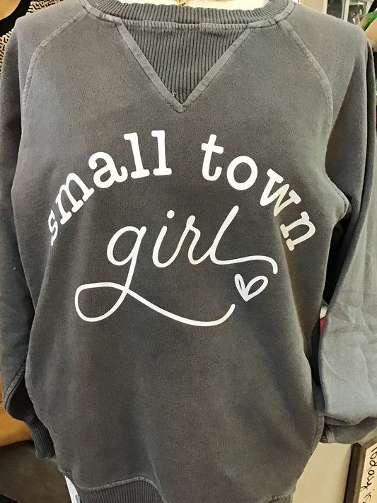 ASH BLACK SMALL TOWN GIRL SWEATSHIRT PLUS