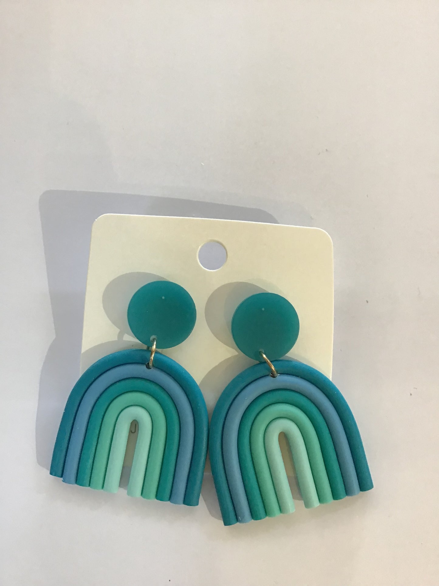 Rainbow Earrings Blue Multi