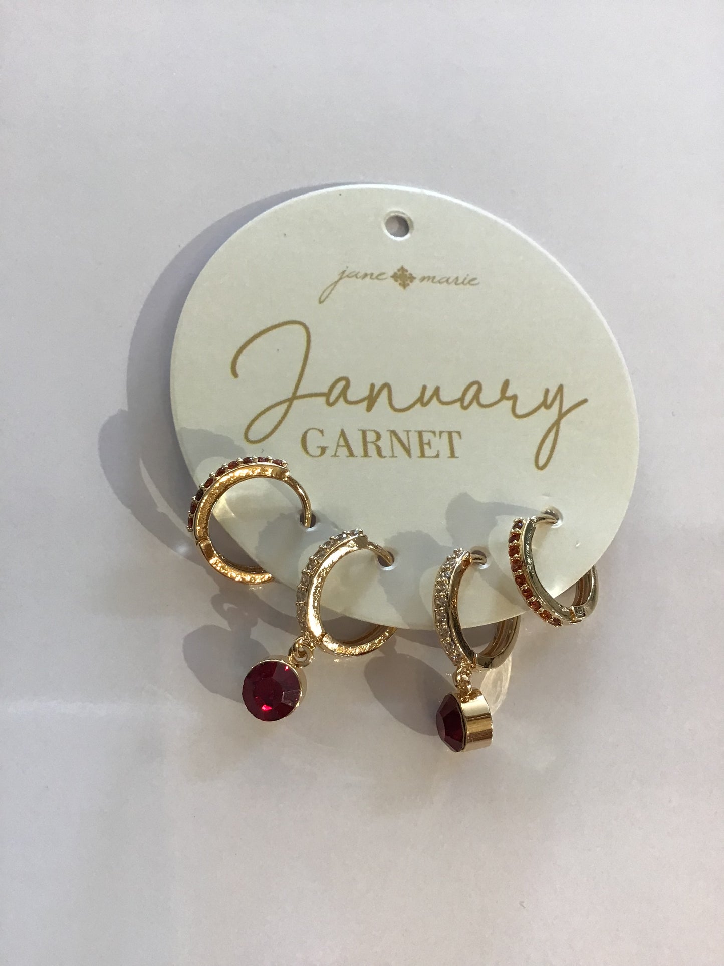 2 PAIR BIRTHSTONE EARRINGS PICK THE MONTH