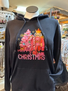 Nutcracker Christmas Waffle Knit Hoodie!