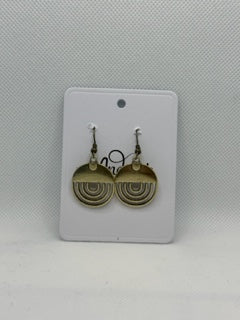 Gold Circle Earrings