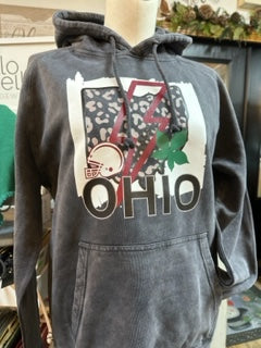 OHIO STATE BUCKEYE BOLT HELMET HOODIE