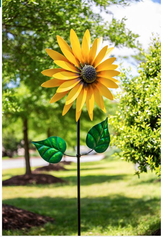 75" Sunflower Wind Spinner Kinetic