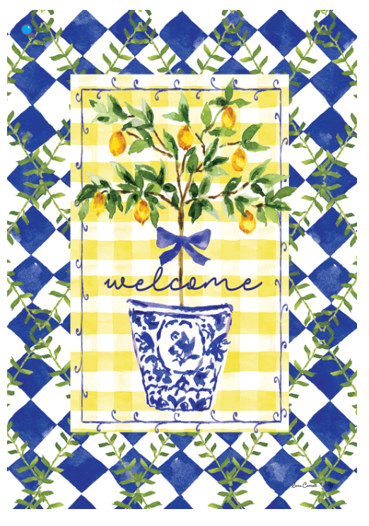 Lemon Tree-Flag by Sara Carroll