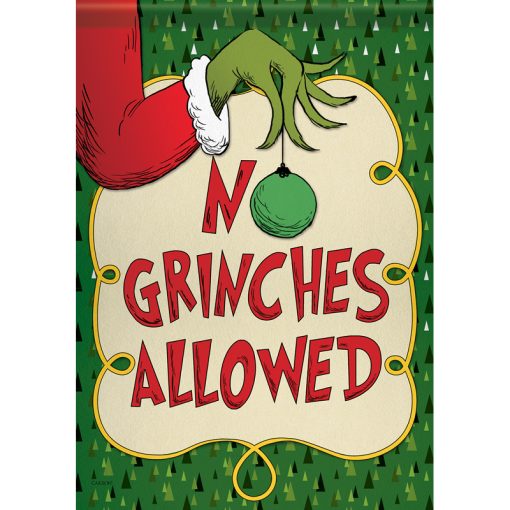 No Grinches Allowed Flag