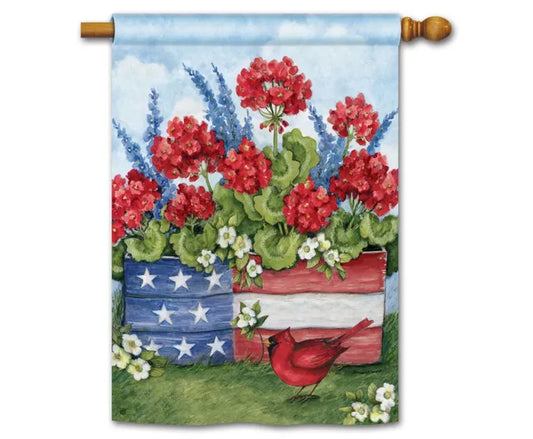 Patriotic Planter Box Standard Flag