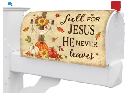 Fall For Jesus Mailbox Cover