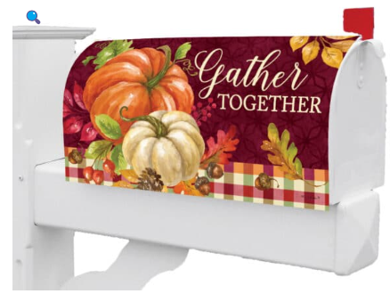 Gather Pumpkins Mailbox Cover