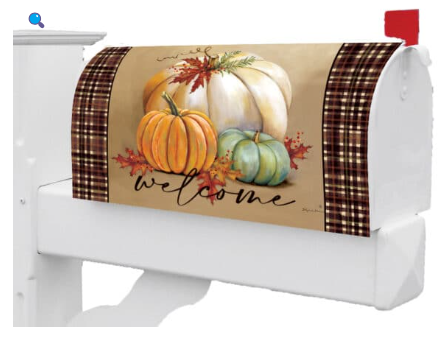 Pumpkin Trio Mailbox Cover