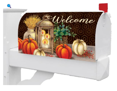 Fall Lantern Mailbox Cover