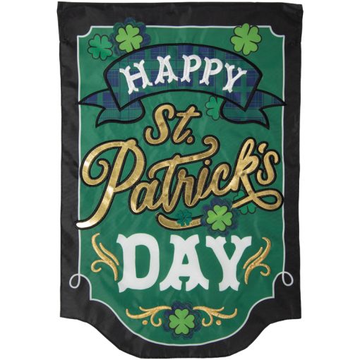 St. Patrick’s Double Applique Garden Flag