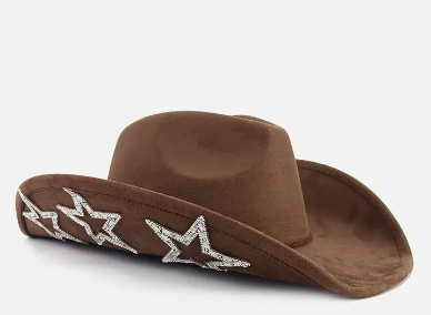 Tabitha Cowboy Hat w/ Rhinestone Stars