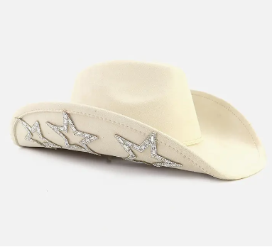 Tabitha Cowboy Hat w/ Rhinestone Stars