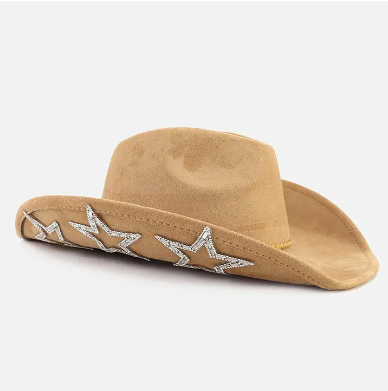 Tabitha Cowboy Hat w/ Rhinestone Stars