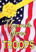 Thank You Troops Flag