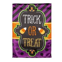 Trick or Treat Garden Lustre Flag