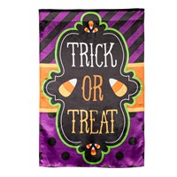 Trick or Treat House Lustre Flag