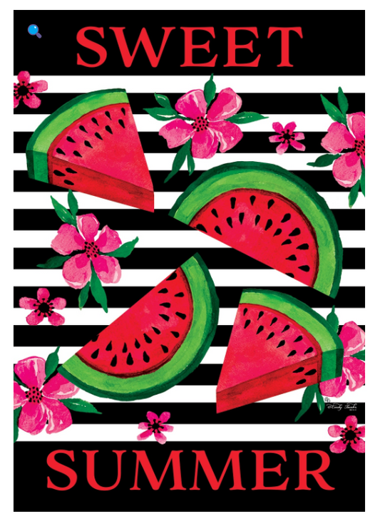 Watermelon Stripe-Flag by Cindy Jacobs