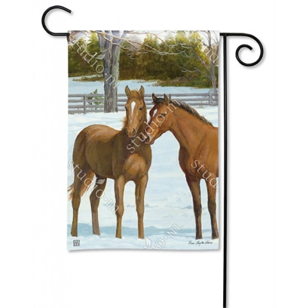 Winter Horses Standard Flag