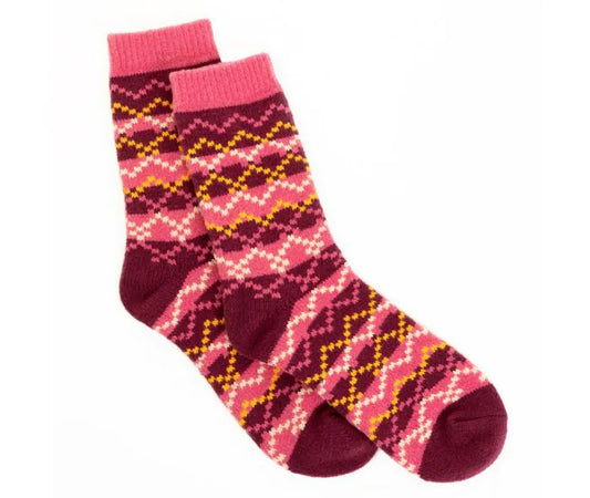 Winter Berry Patterned Socks