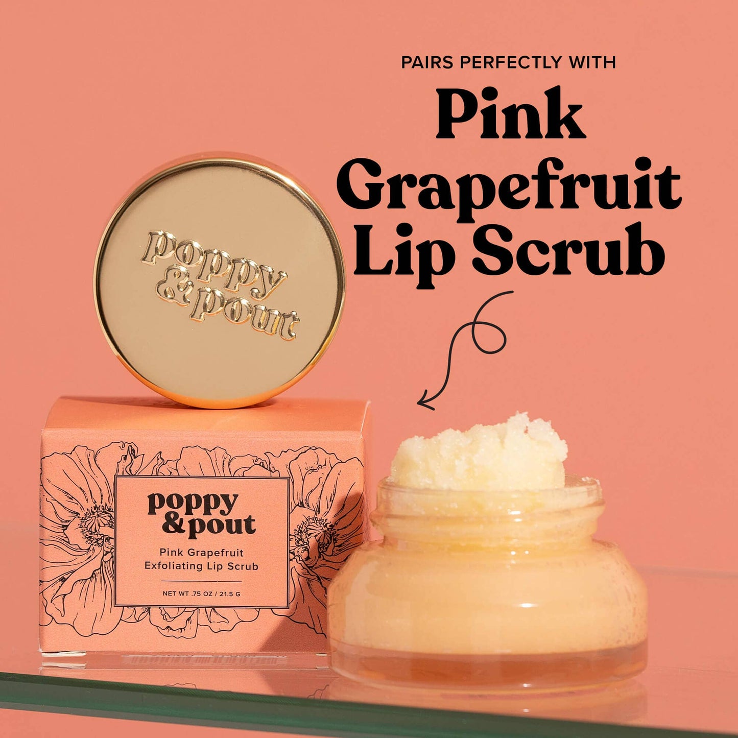 Poppy & Pout - Lip Balm, Pink Grapefruit