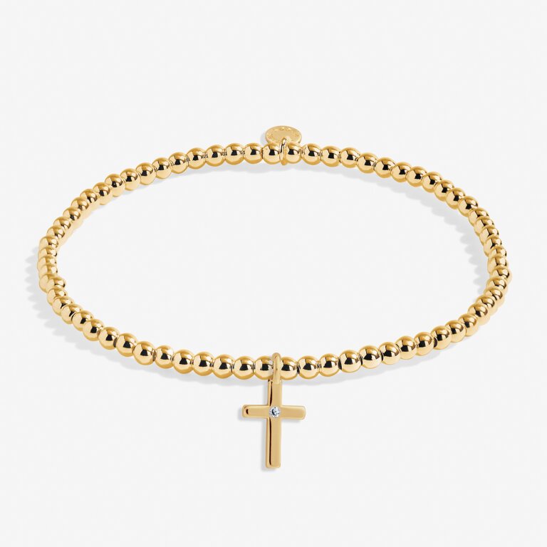 'Live By Faith' Bracelet in Gold-Tone Plating