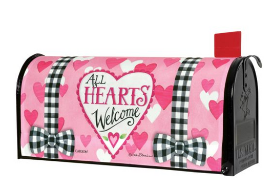 All Hearts Welcome Mailbox Cover