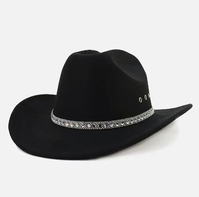 Baye Cowboy Hat w/ Rhinestone Band & Eyelets