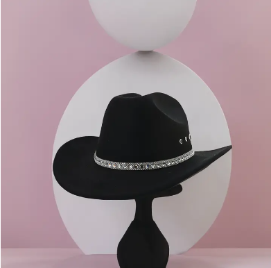 Baye Cowboy Hat w/ Rhinestone Band & Eyelets