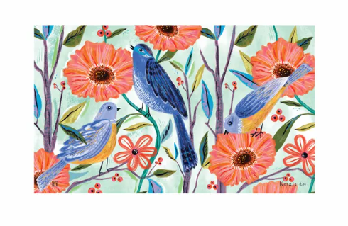 Bluebirds and Blossoms MatMate