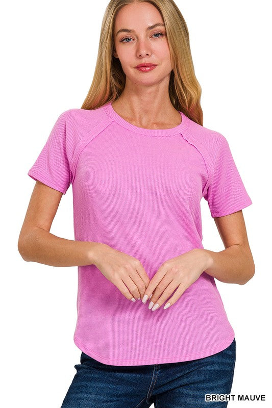 Softest BABY WAFFLE SHORT SLEEVE TOP