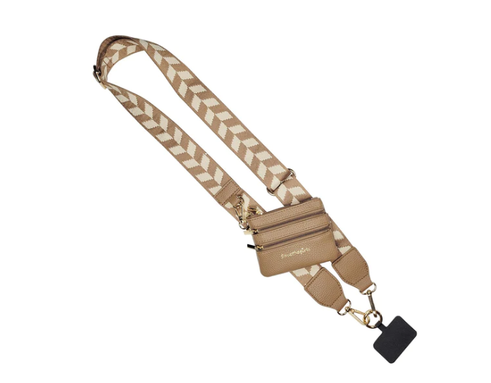 Save the Girls Clip & Go Phone Wristlet with Matching Chevron Strap