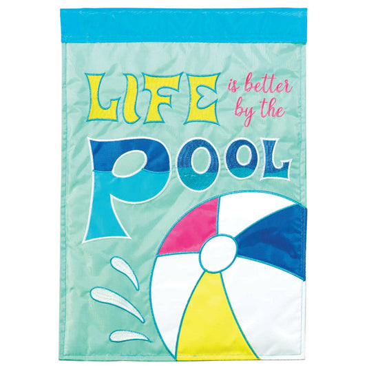 Magnolia - Flag Life Is Better By The Pool 13x18