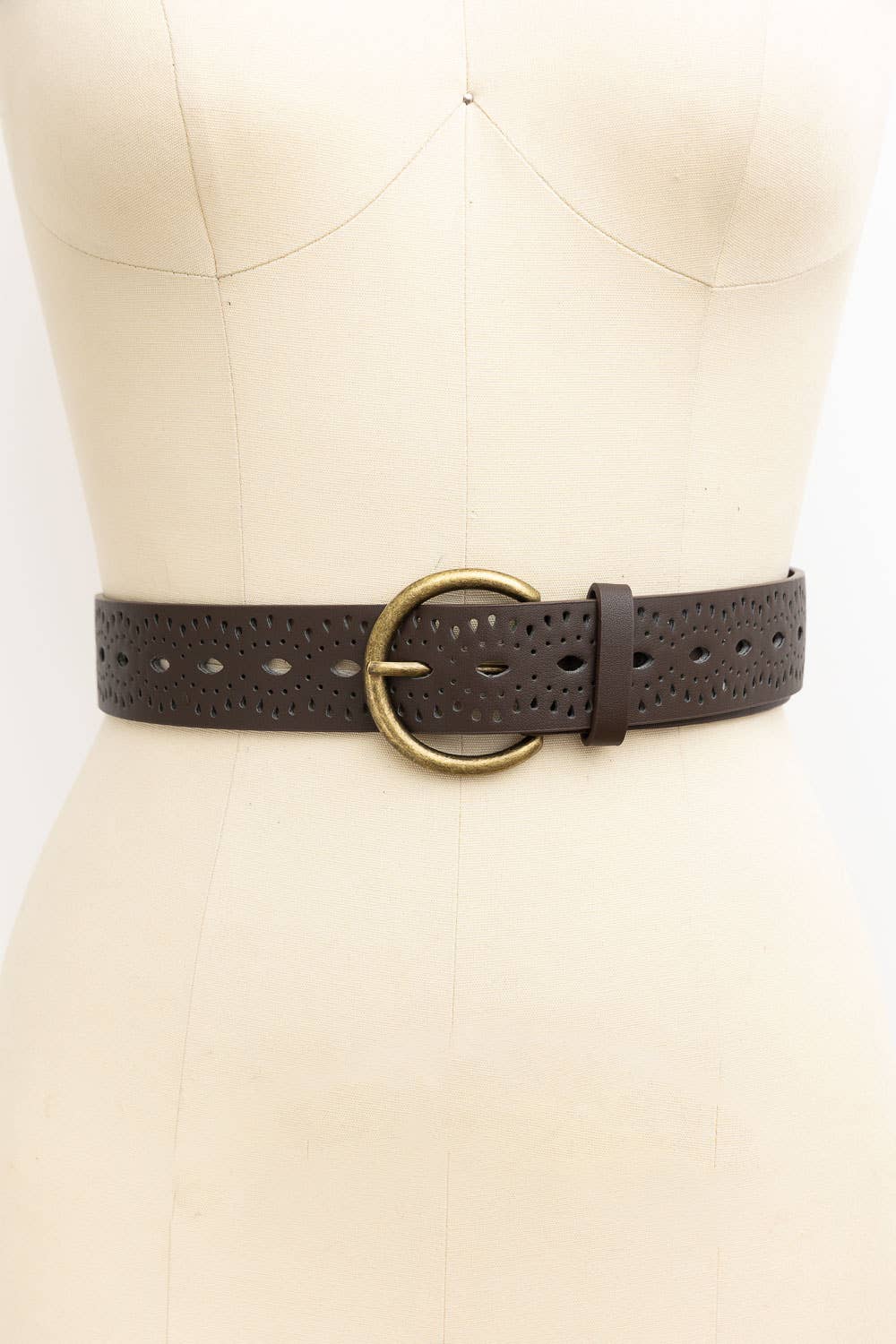 Eyelet Bohemian Belt: Black