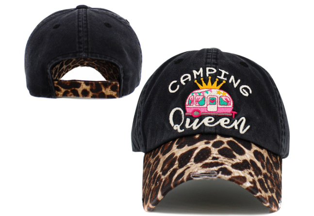 Camping Queen Vintage Ballcap